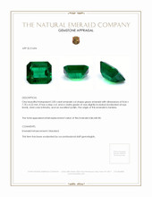 2.00 Ct. Emerald from Zambia Appraisal