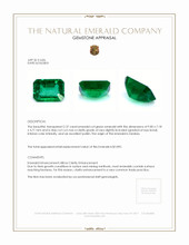 2.37 Ct. Emerald from Zambia Appraisal