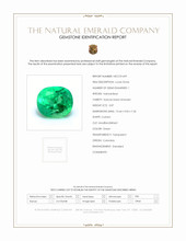 3.87 Ct. Emerald from Colombia Scan Report