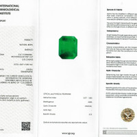 3.70 Ct. Emerald from Colombia Scan Report