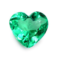 Bezel Emerald Ring 3.10 Ct., 18K White Gold Combination Stone