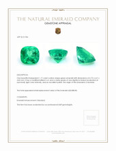 1.17 Ct. Emerald from Colombia Appraisal