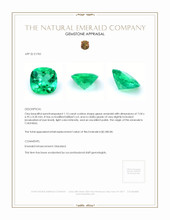 1.15 Ct. Emerald from Colombia Appraisal
