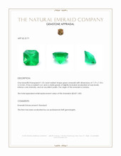 1.55 Ct. Emerald from Zambia Appraisal