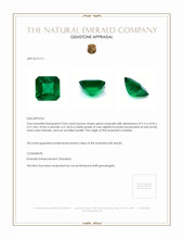 3.06 Ct. Emerald from Zambia Appraisal