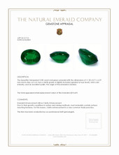3.80 Ct. Emerald from Zambia Appraisal