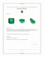 2.42 Ct. Emerald from Zambia Appraisal