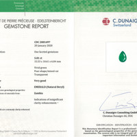 5.81 Ct. Emerald from Zambia Scan Report