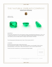 3.03 Ct. Emerald from Colombia Appraisal