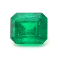 Men's Emerald Ring 2.93 Ct., Platinum 950 Combination Stone