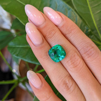 6.56 Ct. Emerald from Colombia Life Style