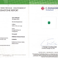 2.77 Ct. Emerald from Colombia Scan Report