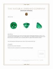 2.29 Ct. Emerald from Zambia Appraisal