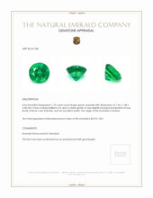 1.70 Ct. Emerald from Zambia Appraisal