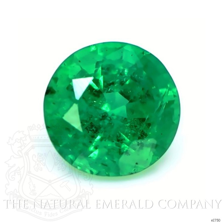 Antique Style Emerald Ring 1.70 Ct., 18K White Gold