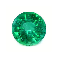  Emerald Ring 1.74 Ct., 18K Yellow Gold Combination Stone