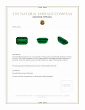 2.31 Ct. Emerald from Zambia Appraisal