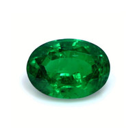 Pave Emerald Ring 3.22 Ct., 18K Yellow Gold Combination Stone