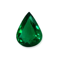  Emerald Pendant 3.95 Ct., 18K White Gold Combination Stone