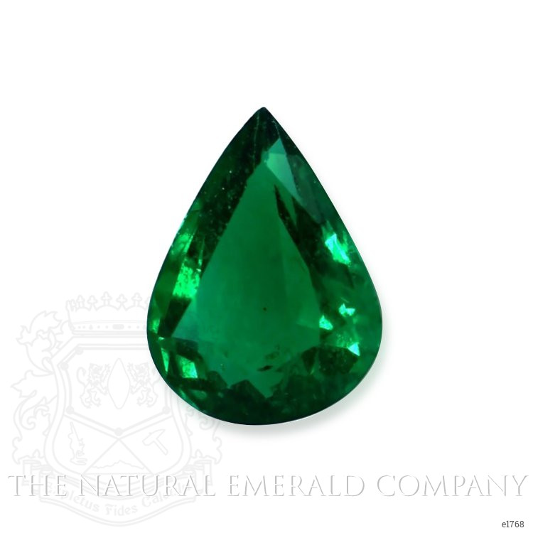 Accent Stones Emerald Pendant 3.95 Ct., 18K White Gold