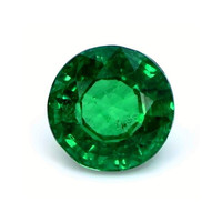 Three Stone Emerald Ring 2.17 Ct., 18K White Gold Combination Stone