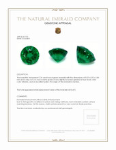 2.24 Ct. Emerald from Zambia Appraisal