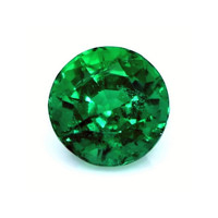 Wedding Set Emerald Ring 1.89 Ct., 18K White Gold Combination Stone