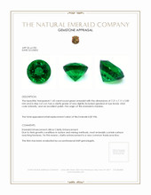 1.43 Ct. Emerald from Zambia Appraisal