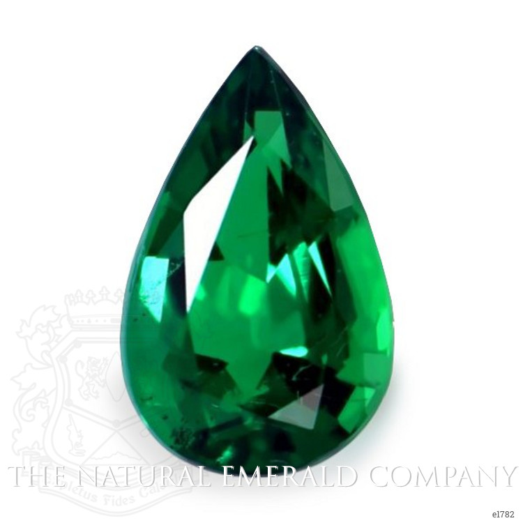 Solitaire Emerald Pendant 1.22 Ct., 18K White Gold