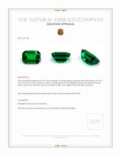 0.96 Ct. Emerald from Zambia Appraisal