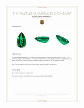 1.12 Ct. Emerald from Zambia Appraisal