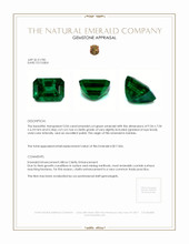 3.04 Ct. Emerald from Zambia Appraisal