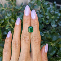 3.65 Ct. Emerald from Zambia Life Style