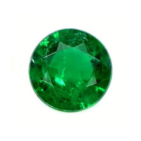 Three Stone Emerald Ring 1.29 Ct., 18K White Gold Combination Stone