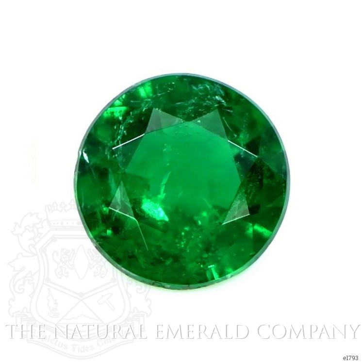 Three Stone Emerald Ring 1.29 Ct., 18K White Gold