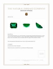 1.87 Ct. Emerald from Zambia Appraisal