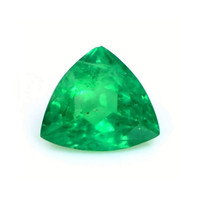 Halo Emerald Pendant 1.54 Ct., 18K Yellow Gold Combination Stone