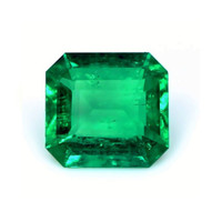Pave Emerald Ring 2.07 Ct., 18K Yellow Gold Combination Stone