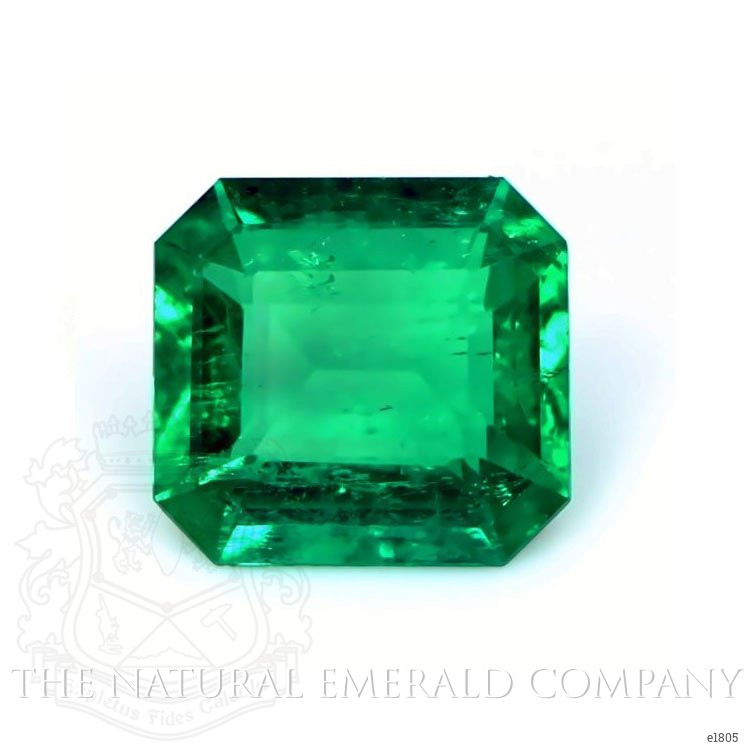 Pave Emerald Ring 2.07 Ct., 18K Yellow Gold