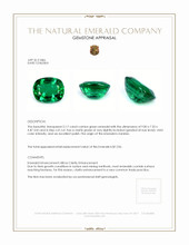 2.17 Ct. Emerald from Zambia Appraisal