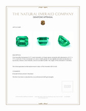 3.77 Ct. Emerald from Colombia Appraisal