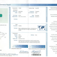 3.63 Ct. Emerald from Colombia Scan Report