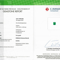 3.11 Ct. Emerald from Zambia Scan Report