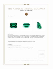 1.77 Ct. Emerald from Zambia Appraisal