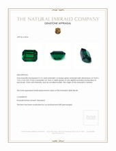 3.15 Ct. Emerald from Zambia Appraisal