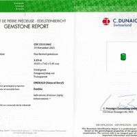 3.15 Ct. Emerald from Zambia Scan Report