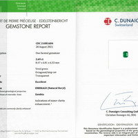 2.69 Ct. Emerald from Zambia Scan Report