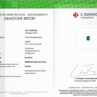 2.69 Ct. Emerald from Zambia Scan Report