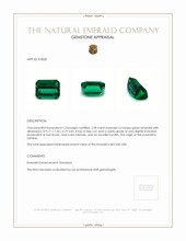 3.28 Ct. Emerald from Zambia Appraisal