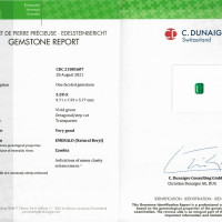 3.28 Ct. Emerald from Zambia Scan Report